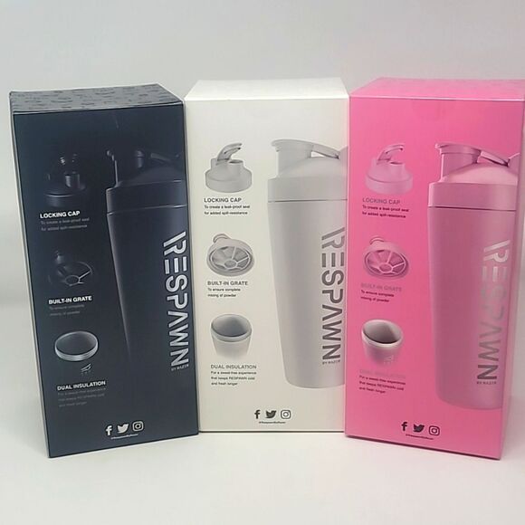 Stainless Steel Shaker - Dual-Insulated, 20oz Shaker Cup with Built-In Grate - Picture 1 of 16